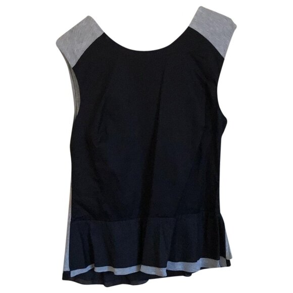 Diane Von Furstenberg Tops - NWT $165 Diane von Furstenberg black and grey peplum top